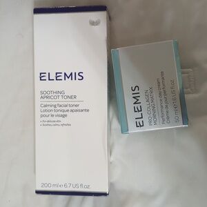 Elemis facial toner and cream